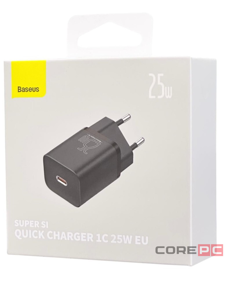 Сетевое зар. устр. Baseus Super Si 1C 3A 25W (CCSP020101) черное