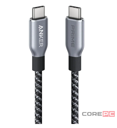 Usb Кабель-зарядка Type-C на Type-C Anker Prime (A88E2611) 240W 0.9м черный