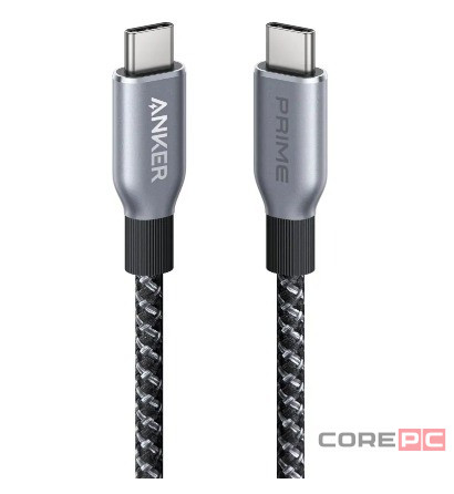 Usb Кабель-зарядка Type-C на Type-C Anker Prime (A88E2611) 240W 0.9м черный