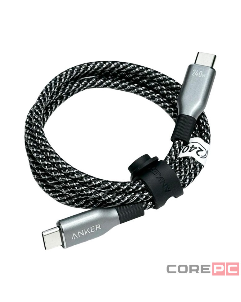 Usb Кабель-зарядка Type-C на Type-C Anker Prime (A88E2611) 240W 0.9м черный