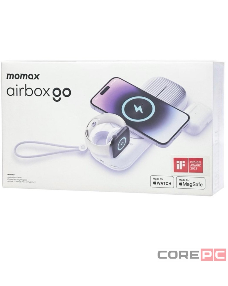 Беспроводное зарядное устройство Momax Airbox Go Power Capsule MA02W белое
