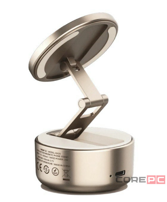 Подставка для смартфона Momax 1-Snap Go Auto Suction Magnetic Phone Stand KH20L2 песочная
