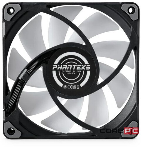 Комплект вентиляторов для корпуса PHANTEKS M25 DRGB Black PH-F120M25_DRGB_PWM_BK01_3P_RU PWM