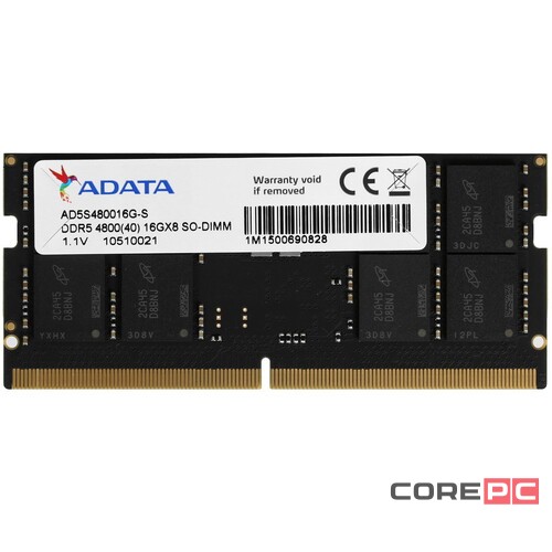 Оперативная память 16 Gb 4800 MHz ADATA XPG (AD5S480016G-S)