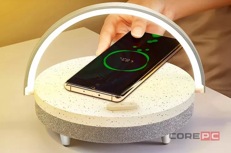 Настольная лампа Xiaomi Ezvalo Wireless Charging Lamp с функцией беспроводной зарядки и колонки Marble (LYYD01) (белый)