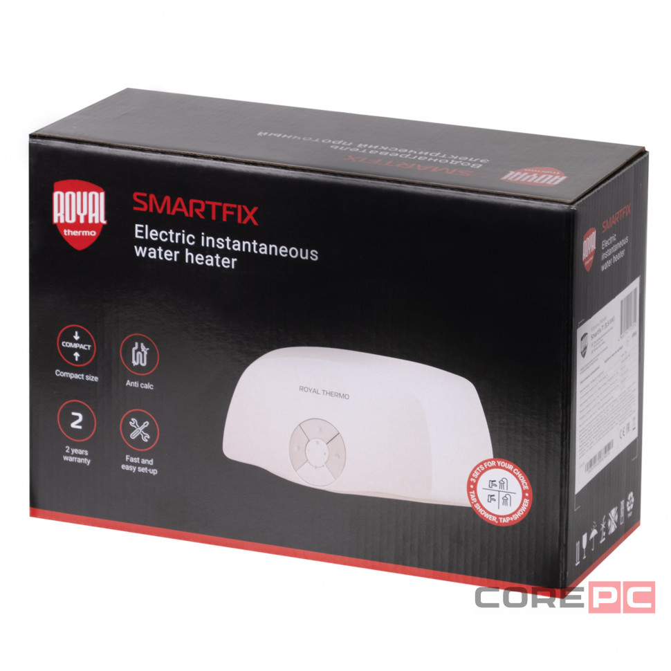 Водонагреватель проточный Royal Thermo SmartFix S (3,5 kW) - душ