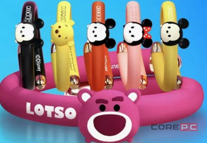 Браслет от комаров Xiaomi Qualitell Q2 детский Мишка (розовый)