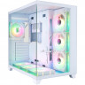 Компьютерный корпус 1STPLAYER MEGAVIEW MV8-TP ARGB White (MV8-TP-WH-6FC7R-W-1FC7-W-HUB2)