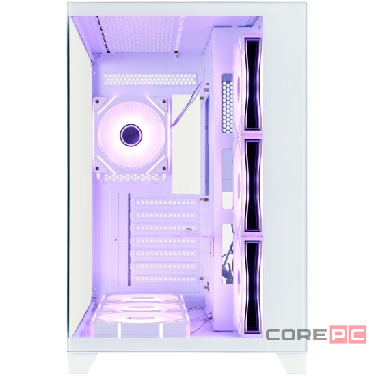 Компьютерный корпус 1STPLAYER MEGAVIEW MV8-TP ARGB White (MV8-TP-WH-6FC7R-W-1FC7-W-HUB2)