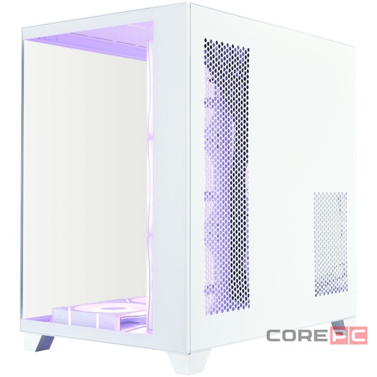 Компьютерный корпус 1STPLAYER MEGAVIEW MV8-TP ARGB White (MV8-TP-WH-6FC7R-W-1FC7-W-HUB2)