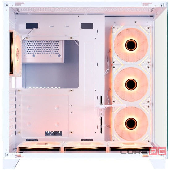 Компьютерный корпус 1STPLAYER MEGAVIEW MV8-TP ARGB White (MV8-TP-WH-6FC7R-W-1FC7-W-HUB2)