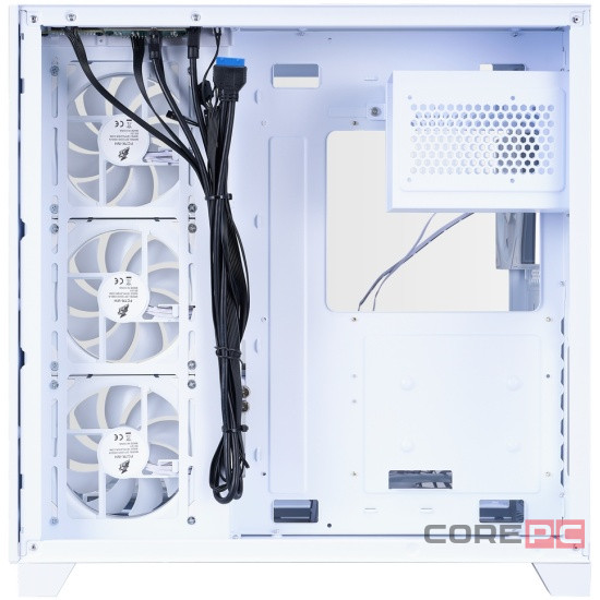 Компьютерный корпус 1STPLAYER MEGAVIEW MV8-TP ARGB White (MV8-TP-WH-6FC7R-W-1FC7-W-HUB2)