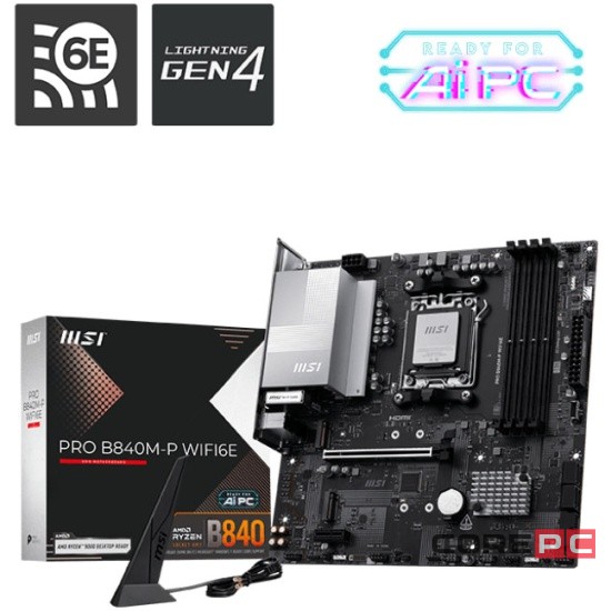 Материнская плата MSI PRO B840M-P WIFI6E