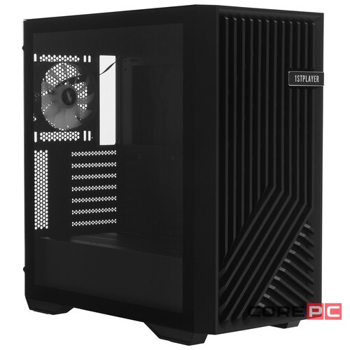Компьютерный корпус 1STPLAYER FD8 FRGB Black (FD8-BK-4F1)