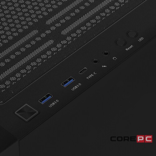 Компьютерный корпус 1STPLAYER FD8 FRGB Black (FD8-BK-4F1)