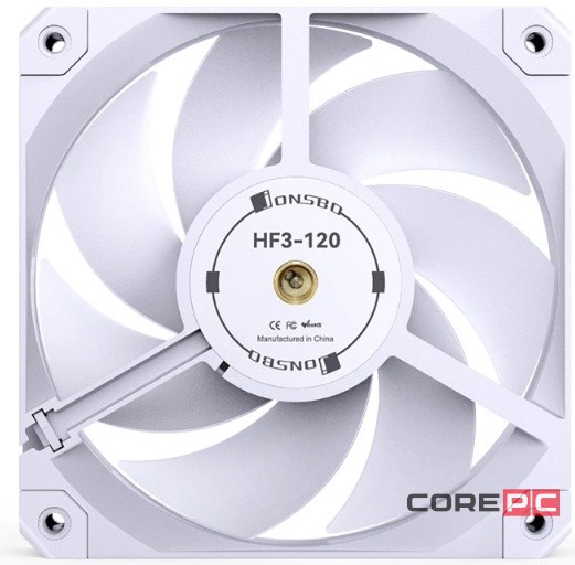 Вентилятор для корпуса JONSBO HF3-120W White