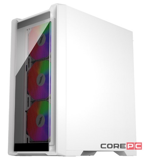 Компьютерный корпус 1STPLAYER TRILOBITE T4-G GLASS ARGB White (T4-G-WH-4FS7-W)