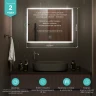 Зеркало MIXLINE Норма 800х600 (ШВ) сенсорный выключатель, светодиодная подсветка