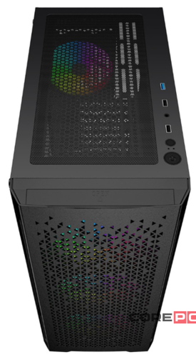 Компьютерный корпус Powercase MISTRAL EVO Air TG Black CMIEE-A4