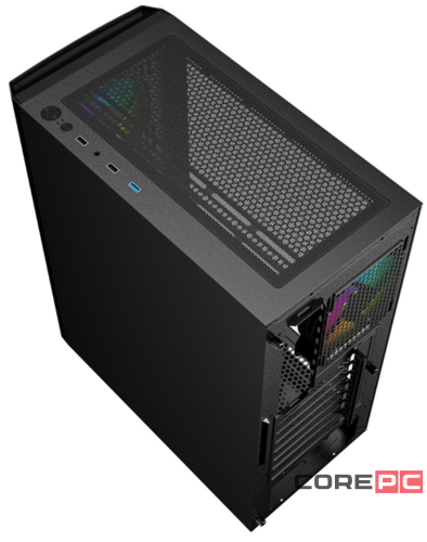 Компьютерный корпус Powercase MISTRAL EVO Air TG Black CMIEE-A4
