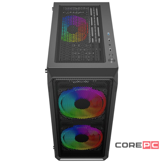 Компьютерный корпус Powercase MISTRAL EVO Air TG Black CMIEE-A4