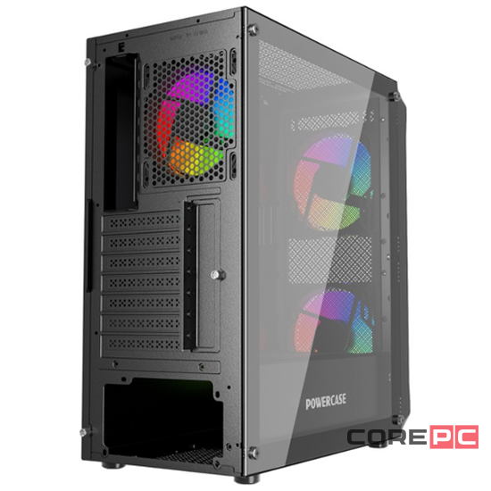 Компьютерный корпус Powercase MISTRAL EVO Air TG Black CMIEE-A4
