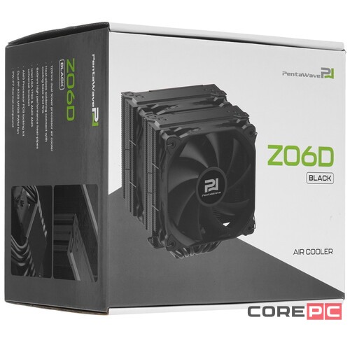 Кулер для процессора PentaWave Z06D Black PW-Z06D-BK PWM