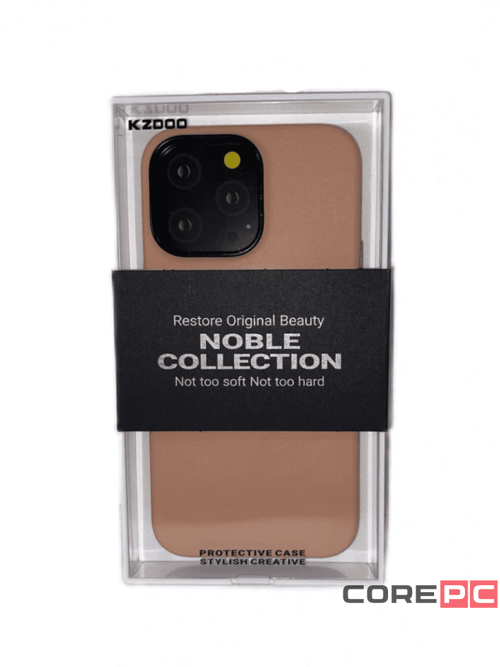 Накладка для i-Phone 14 Pro Max K-Doo Noble кожаная розовая