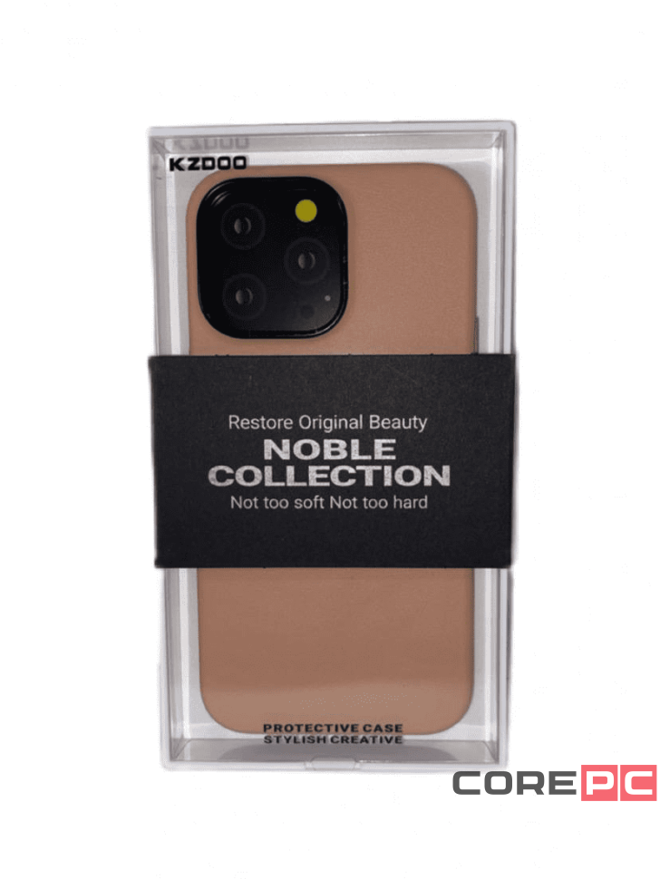 Накладка для i-Phone 14 Pro Max K-Doo Noble кожаная розовая