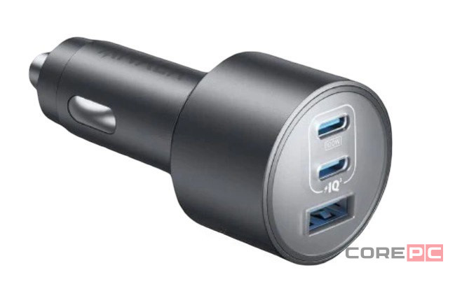 Автомобильное зар. устр. Anker A2737 167.5W 1USB/2USB-C черное