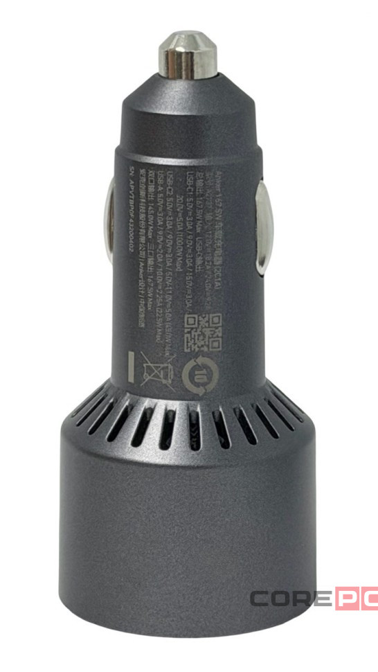 Автомобильное зар. устр. Anker A2737 167.5W 1USB/2USB-C черное
