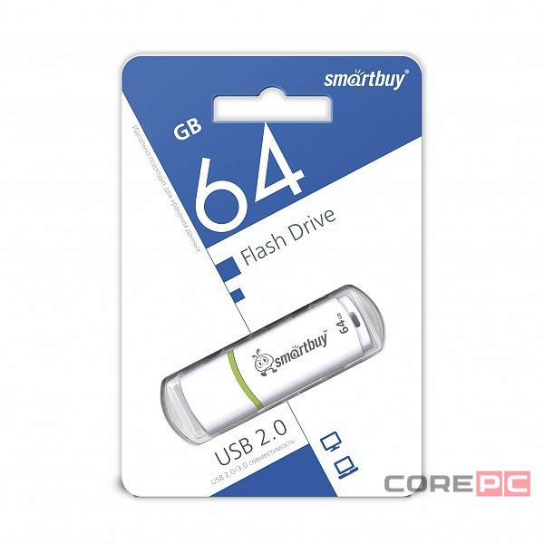 USB флеш накопитель Smartbuy 64GB Crown White (SB64GBCRW-W)