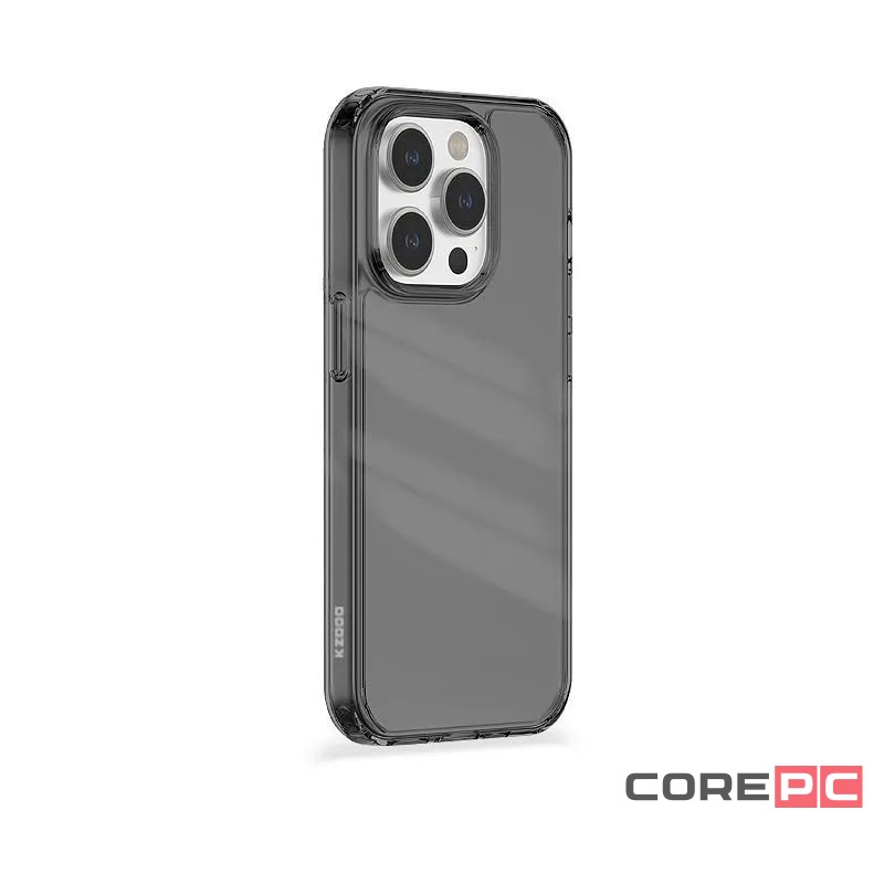 Чехол-накладка Kzdoo Guardian Case для iPhone 15 Pro пластиковый (прозрачно-черный)