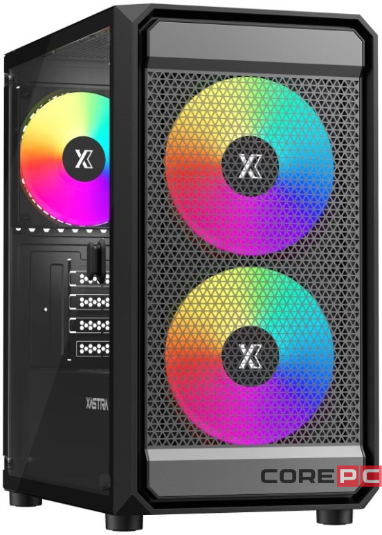 Компьютерный корпус XASTRA A303M 3ARGB Black (A303M-2FC14A-1FC12A-D)