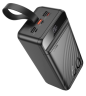 Внешний аккумулятор Hoco J123C Element 60000 mAh 20W Micro-USB,Type-C,Lightning/ 3xUSB,Type-C (черный)