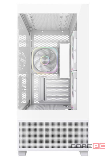 Компьютерный корпус Powercase Vision Micro S4W TG ARGB White (CVMMSHW-A3)