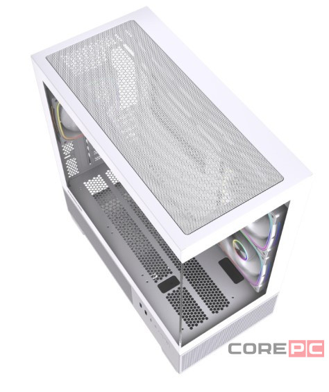 Компьютерный корпус Powercase Vision Micro S4W TG ARGB White (CVMMSHW-A3)