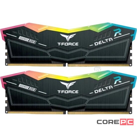 Оперативная память 32 Gb 6400 MHz Team Group T-FORCE DELTA RGB Black (FF3D532G6400HC32ADC01)
