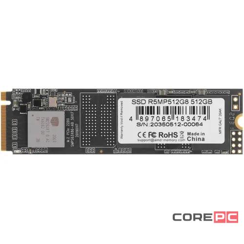 Твердотельный накопитель AMD 512 Gb Radeon R5 R5MP512G8