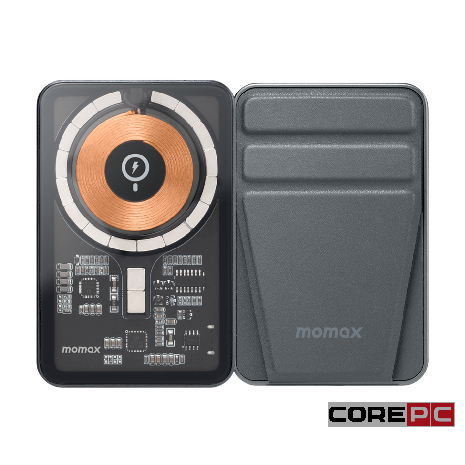 Powerbank магнитный с MagSafe Momax Q. Mag Power8 5000mAh IP108E черный