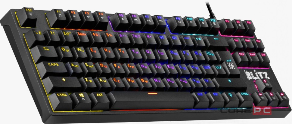 Механическая клавиатура Defender Blitz GK-240L RU,Rainbow