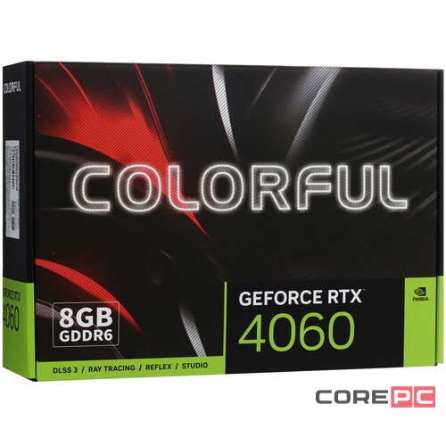 Видеокарта Colorful (RTX 4060 Mini 8GB-V) GeForce RTX 4060 8GB Mini 8GB-V