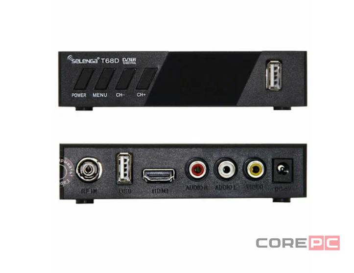 ТВ-приставка для приема цифрового телевидения Selenga T68D