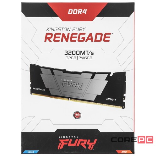 Оперативная память 32 Gb 3200 MHz Kingston FURY Renegade Black XMP (KF432C16RB12K2/32)