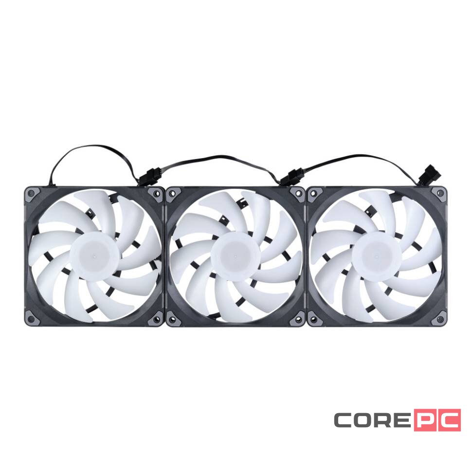 Комплект вентиляторов для корпуса PHANTEKS M25 DRGB Black PH-F140M25_DRGB_PWM_BK01_3P_RU PWM