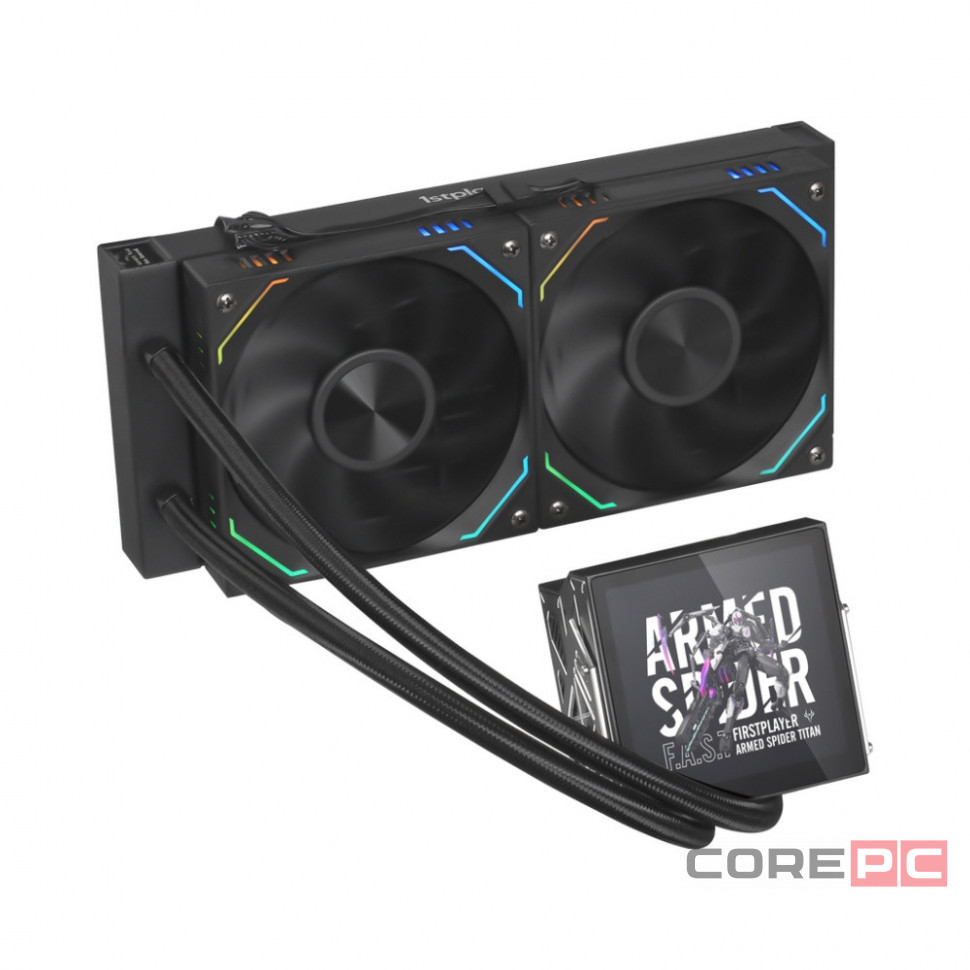 Система жидкостного охлаждения для процессора 1STPLAYER F.A.S.T. FT-240 ARGB LCD Black (FT-240-BK)