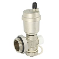 Группа дренажная Uni-Fitt Н 1quot; с автоматическим воздухоотводчиком, никелированная