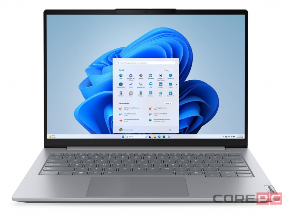 Ноутбук LENOVO ThinkBook 14 G8 IRL (IPS, WUXGA, Core 5 210H, 32Gb, 1Tb SSD, VGA int, FP, noOS) (Серый)