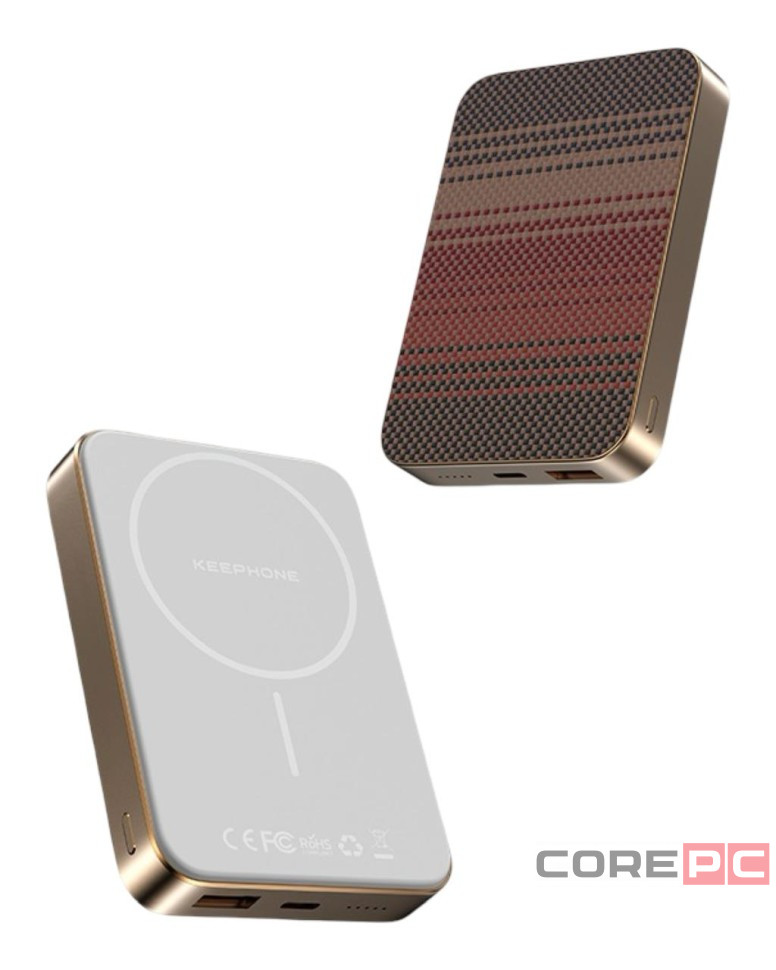 Powerbank магнитный с MagSafe Keephone Brendy 10000mAh коричневый