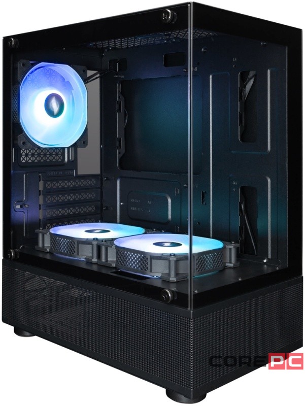 Компьютерный корпус 1STPLAYER MIKU Mi2-A ARGB Black (Mi2-A-BK-2F2R(AP)-1F2(AP))